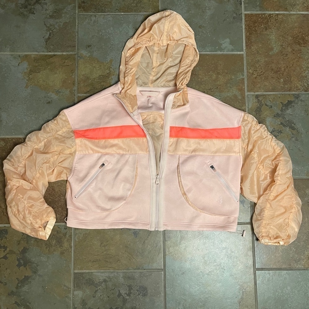 NWOT FP Movement Summer Breeze Sweat Zip Up Hoodie - Picture 3 of 7